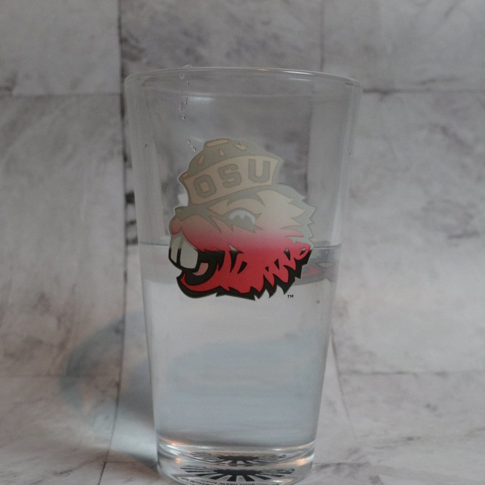 Color Changing! Vintage Oregon State Beavers NCAA ThermoC Logo Pint Glass